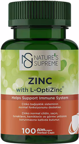 Nature's Supreme Zinc 15 mg 200 Kapsül